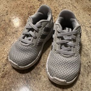 Grey adidas toddler shoe size 7